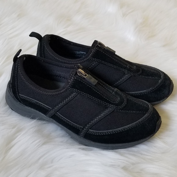 easy spirit sneakers black